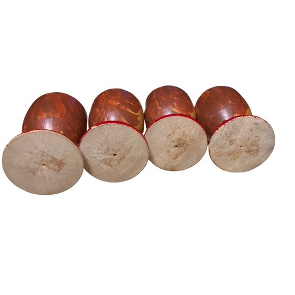 Wood Egg Cup Holders Set of 4 - Picture 9 of 9